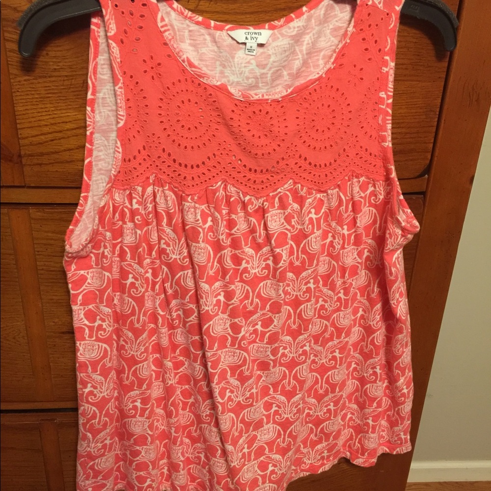 Sleeveless cotton shirt